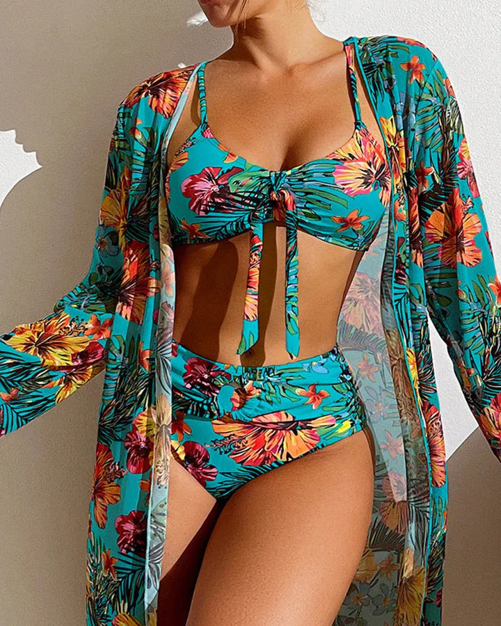 Samoa | Tropical Bikini Set with Kimono
