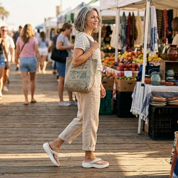 Soléna | Braided Platform Sandal