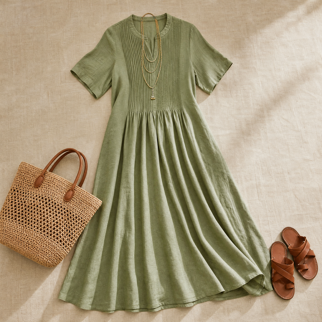 Wren | Pin-Tuck Maxi Dress
