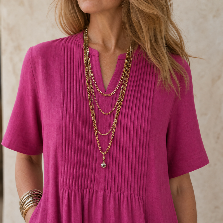 Wren | Pin-Tuck Maxi Dress