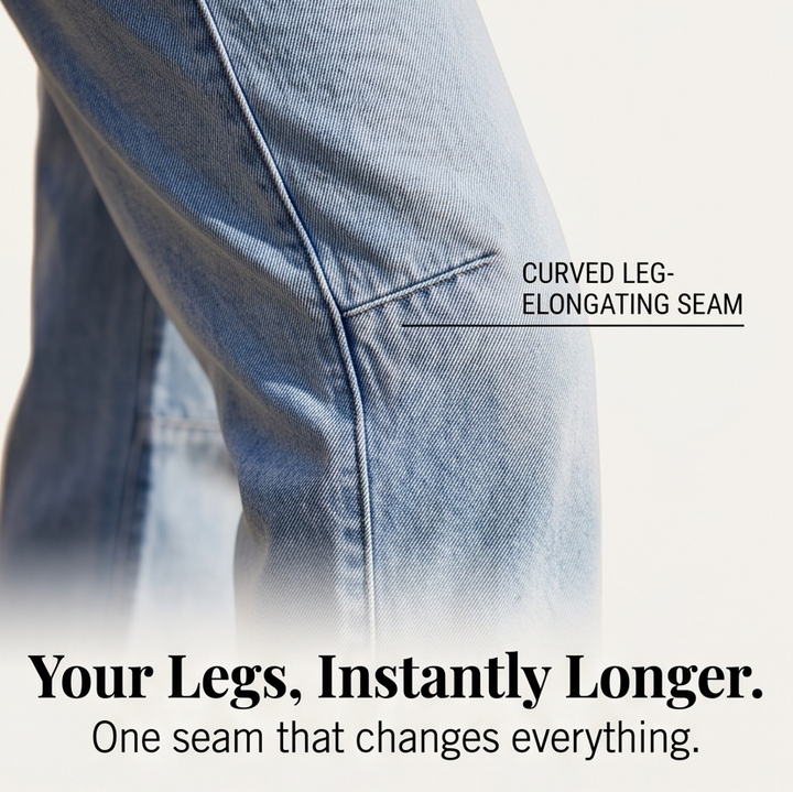 Lumière – Women's High-Waisted Cropped Barrel Jeans