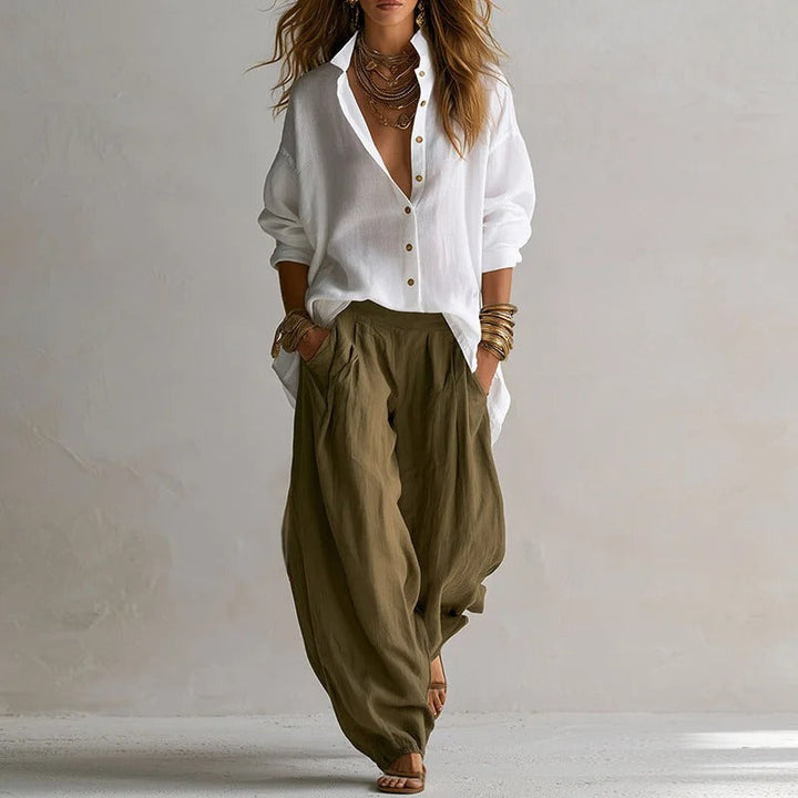 Twila™ Shirt and Wide Leg Pants Set