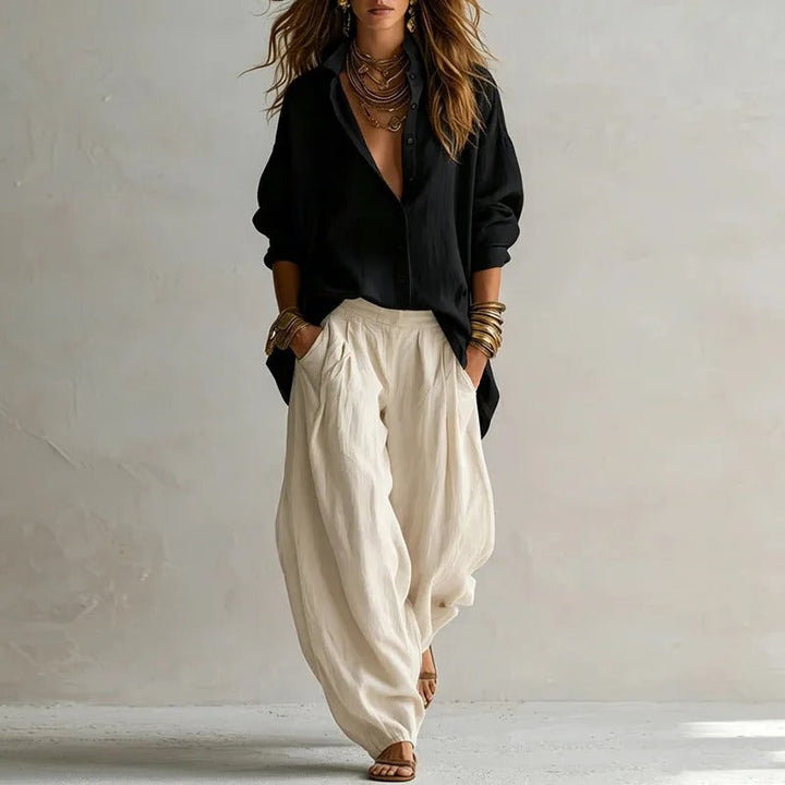 Twila™ Shirt and Wide Leg Pants Set