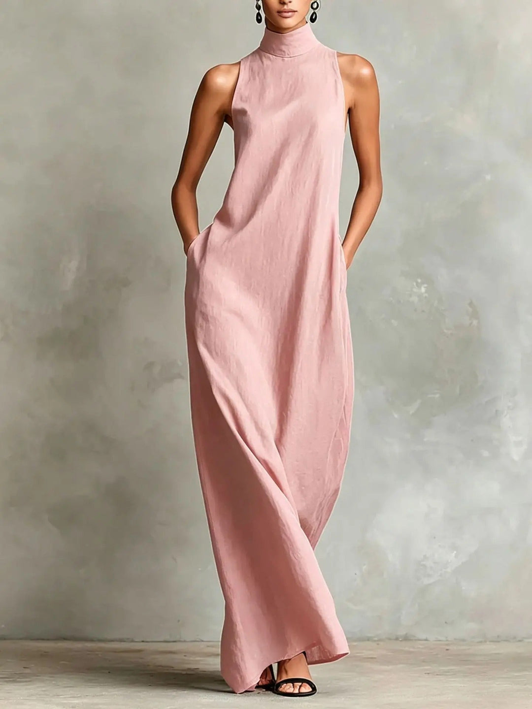 Ardith™ High Neck Sleeveless Maxi Dress