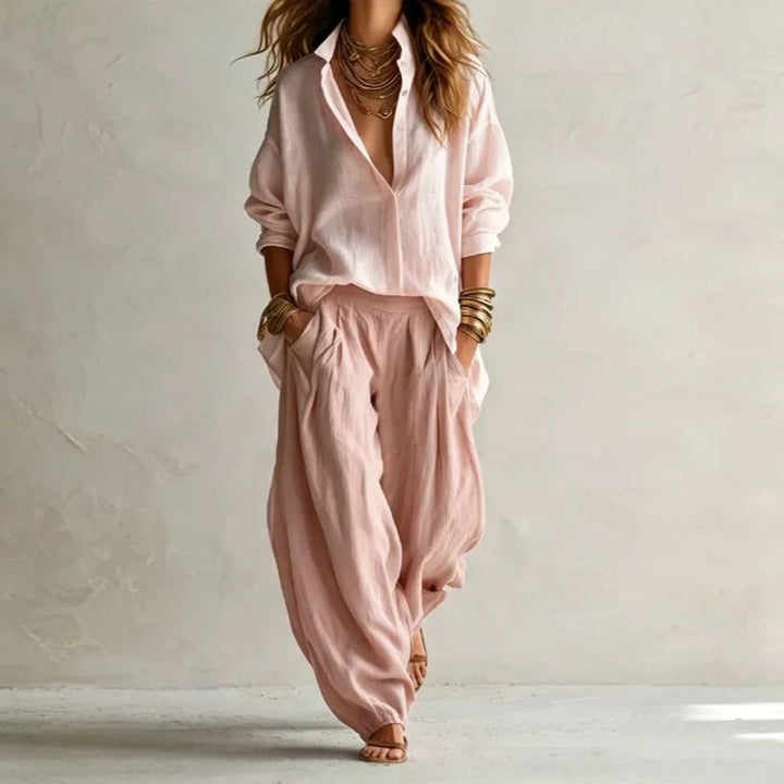Twila™ Shirt and Wide Leg Pants Set