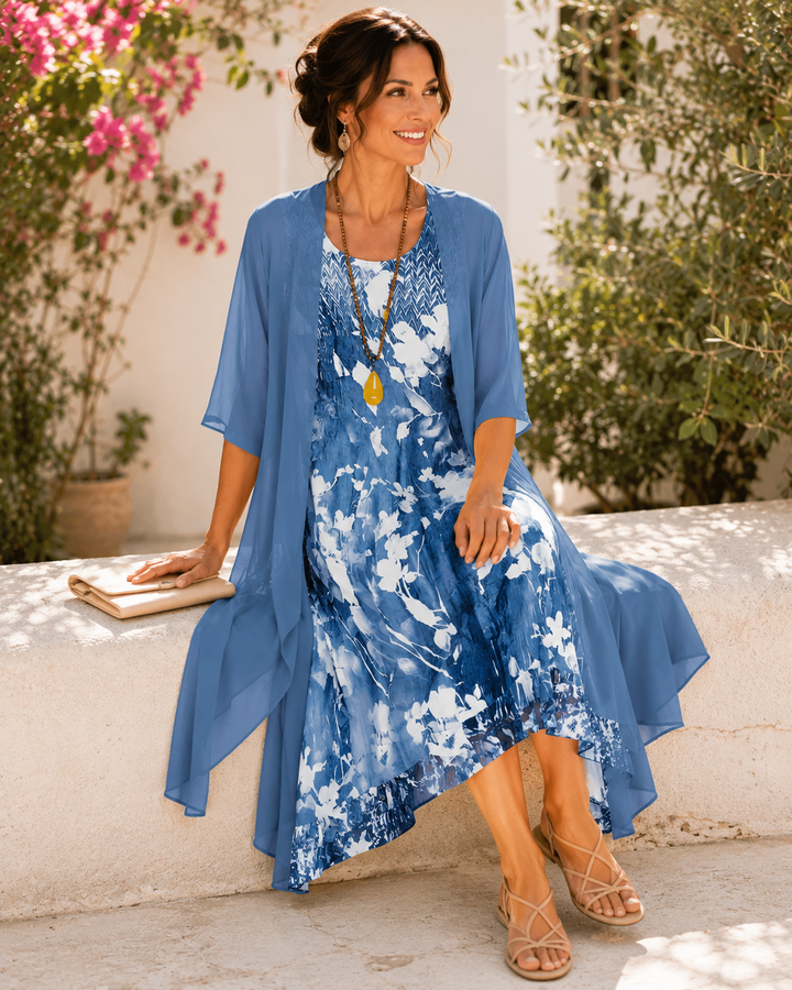 Olivia | Floral Two-Layer Dress