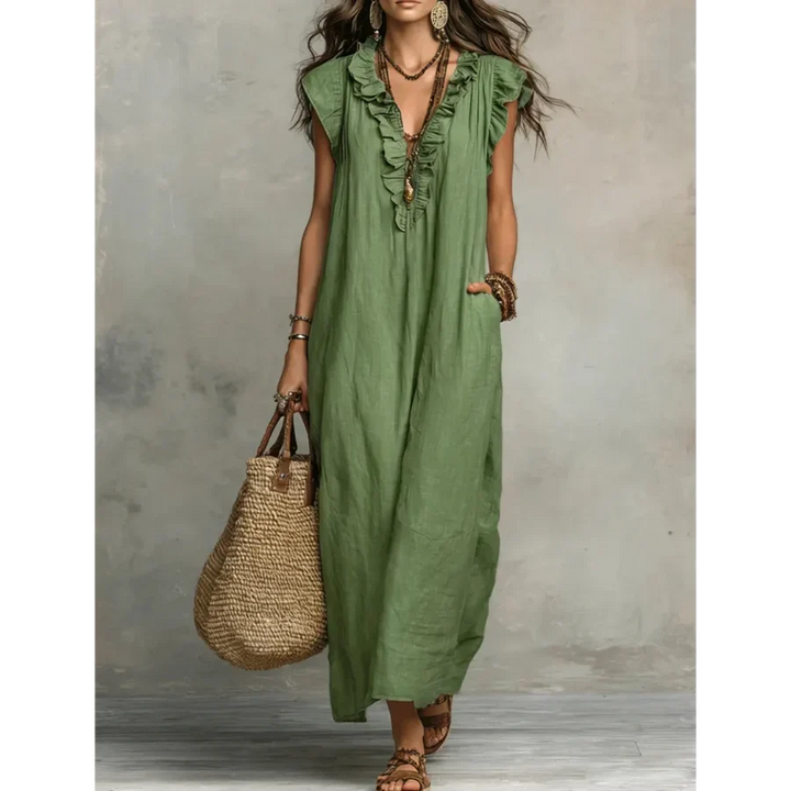 Zoey | Ruffle-Detail Maxi Dress