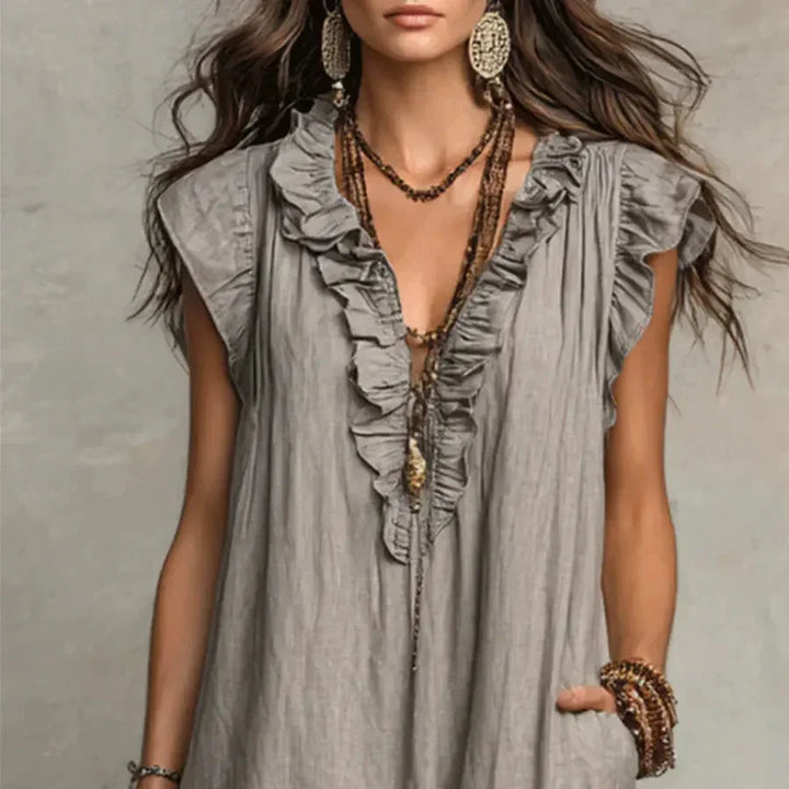 Zoey | Ruffle-Detail Maxi Dress