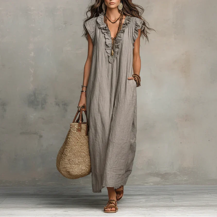 Zoey | Ruffle-Detail Maxi Dress