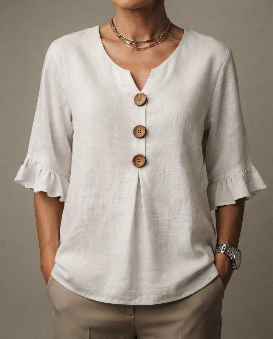Jessara | Ruffle-Sleeve Blouse