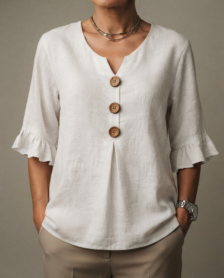 Jessara | Ruffle-Sleeve Blouse