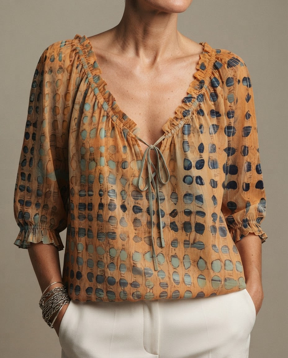 Candice | Polka-Dot Blouse