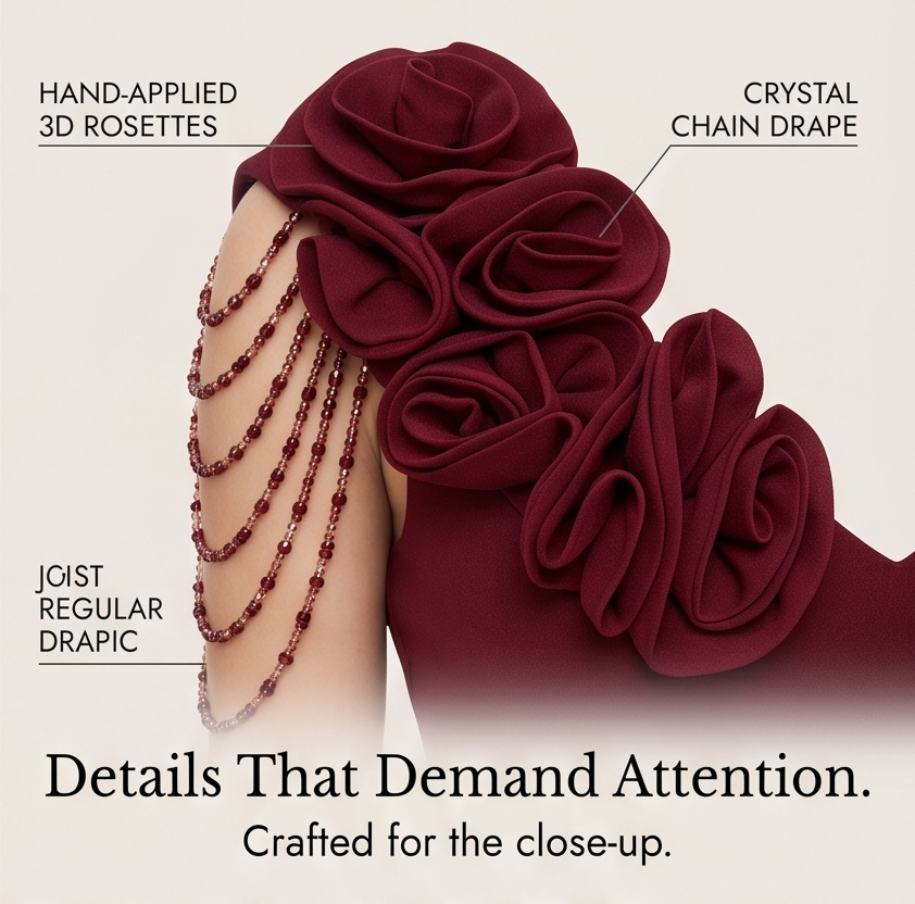 Roselani | Rosette Mermaid Gown