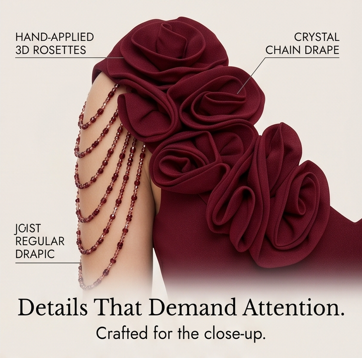 Roselani | Rosette Mermaid Gown