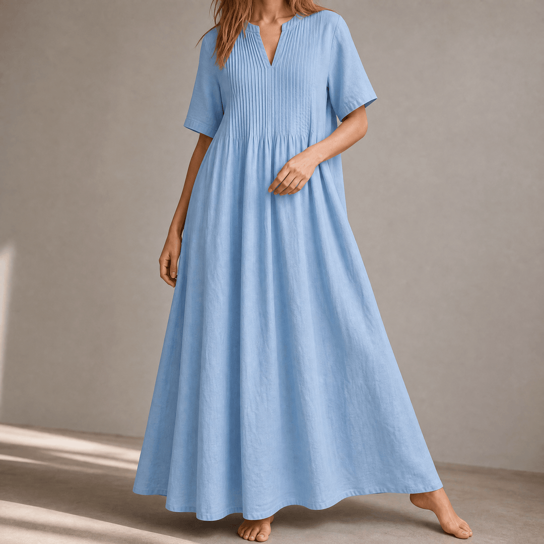 Wren | Pin-Tuck Maxi Dress