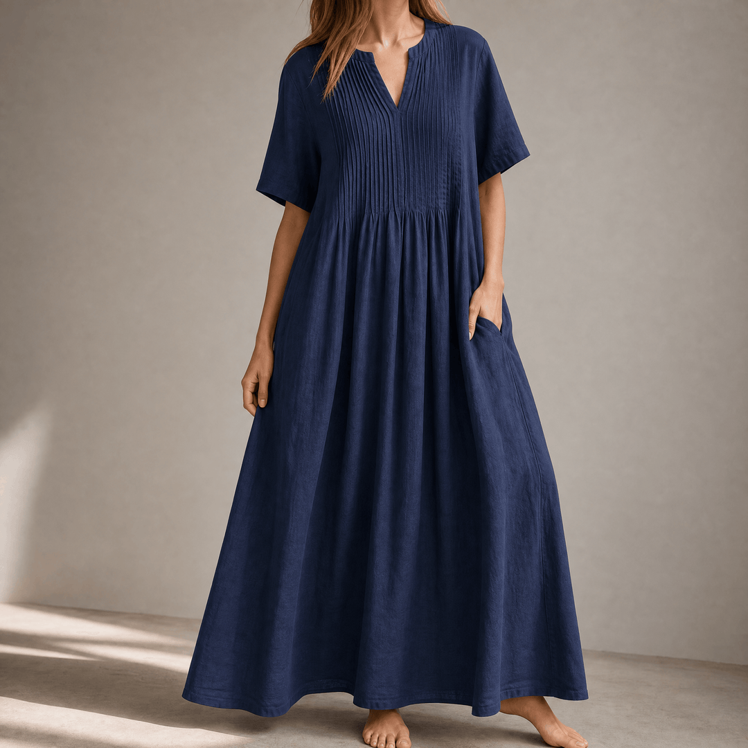 Wren | Pin-Tuck Maxi Dress
