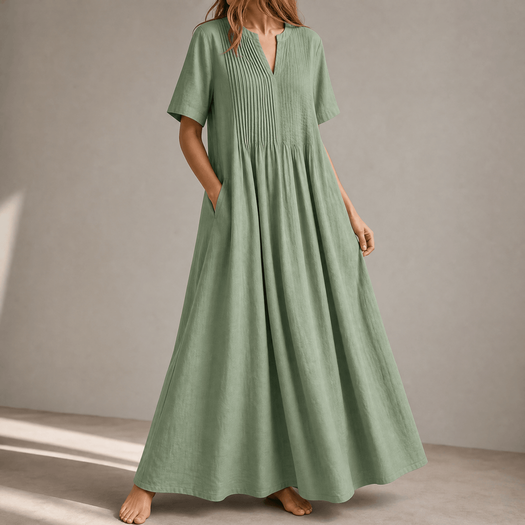 Wren | Pin-Tuck Maxi Dress